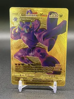 Pokemon Fan Art Display Gold Foil Card Grimmsnarl VMAX - Image 1