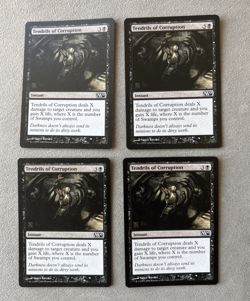 Magic MTG Magic 2010 4x Tendrils of Corruption #114/249 TCG CCG M10 Playset - Image 1