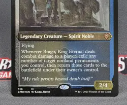 MTG FOIL ETCHED Brago, King Eternal- DAMAGED -Commander Legends Magic Card #516 - Image 4
