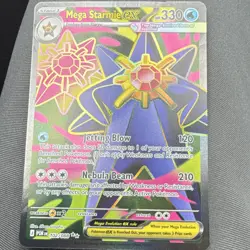 Mega Starmie EX 102/088 Full Art Holo 330 HP 120/210 Pokemon TCG EN Card - Image 1