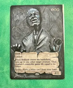 Solitude Han Altered Art Magic The Gathering Mtg Hand Painted Card - Image 1
