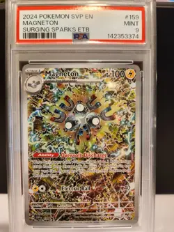 Pokemon: Magneton #159 2024 Surging Sparks Promo Card PSA 9 - Image 1