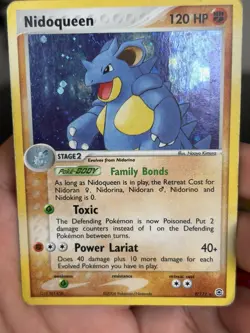 Pokemon Nidoqueen 9/112 EX FireRed & LeafGreen Holo Rare Stage 2 120HP 2004 Card - Image 2