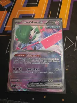 Iron Valiant ex 068 Sv: Scarlet & Violet Promo Cards Holo Black Star Promo NM - Image 1