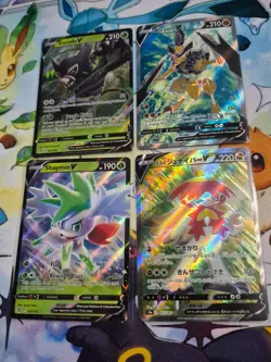 Lot of 10 Vstar and V full art holo rares Bonus 1999 animation topps card MT/NM! - Image 3