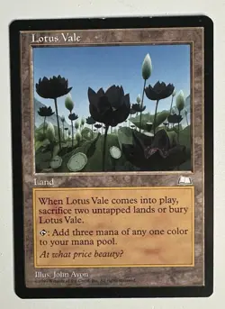 Lotus Vale English Weatherlight MTG Magic The Gathering LP - Image 1