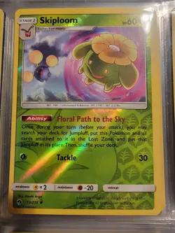 Reverse Holo Foil Skiploom # 13/214 Lost Thunder Set Pokemon Cards NM/MINT - Image 1