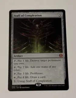 MTG Staff of Compleation - Phyrexia: All Will Be One LP - Image 1