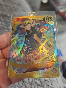 Naruto Uzumaki HY-UR-013 Foil Doujin Naruto CCG Trading Card - Image 3