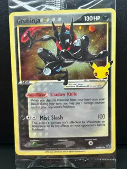 Greninja Gold Star Celebrations Promo SWSH144 Pokemon Card - Image 1