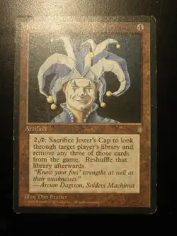 mtg magic jester's cap ICE AGE ENGLISH bonnet du bouffon ere glaciaire - Image 1