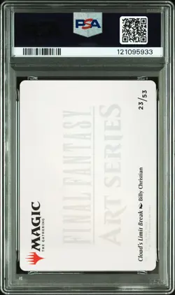 2025 MTG FINAL FANTASY ART SERIES #23 CLOUD'S LIMIT BREAK PSA 10 - Image 2