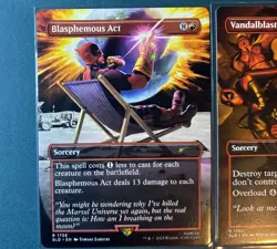 MTG Deadpool secret lair Lot Blasphemous Act Vandalblast Harmless Offering SLD - Image 2