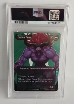 MTG x Final Fantasy, Vincent Valentine/Galian Beast, Surge Foil, PSA 10 Gem Mint - Image 2