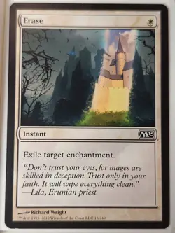 Erase - Magic 2013 Core Set M13 - Magic the Gathering MTG Nice! - Image 1