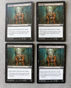 MIND ROT X4 4 4X Magic 2010 MTG Magic the Gathering Cards - Image 1
