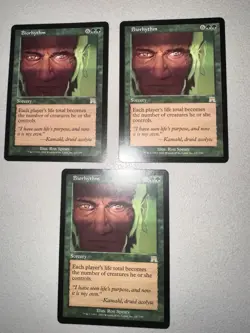 MTG - 3x Biorhythm x3 - Onslaught - 2x VLP - 1x LP -English - Image 1