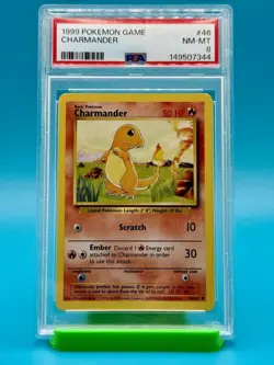 PSA 8 - 1999 Pokemon Game Base Set Charmander #46 - Image 1