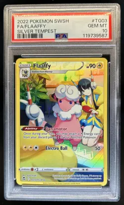 2022 Pokemon SWSH Silver Tempest Flaaffy Trainer Gallery Holo #TG03/TG30 PSA 10 - Image 1