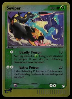 Pokemon Card - Seviper Sandstorm 11/100 Holo Reverse Holo Rare - Image 1