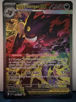 Pokemon ME Ascended Heroes Mega Gengar ex 284/217 Holo Full Art Pokemon Card - Image 1
