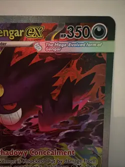 Pokemon ME Ascended Heroes Mega Gengar ex 284/217 Holo Full Art Pokemon Card - Image 3