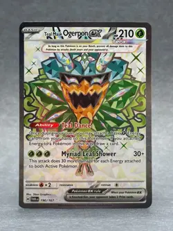 Pokemon - 190/167 Teal Mask Ogerpon ex SV06 Twilight Masquerade Ultra Rare Holo - Image 1