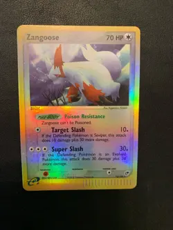EX Sandstorm ZANGOOSE Reverse Holo 14/100 RARE Pokemon Card 2003 - Image 1
