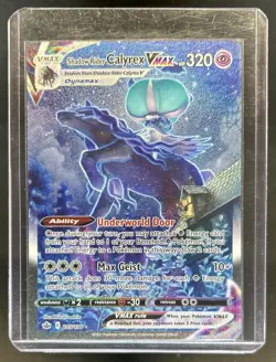 2021 Pokemon SWSH Chilling Reign Shadow Rider Calyrex VMAX #205/198 - Image 1