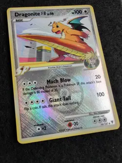 Pokemon Platinum Supreme Victors Dragonite FB Crosshatch Holo League Promo - Image 2