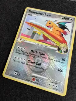 Pokemon Platinum Supreme Victors Dragonite FB Crosshatch Holo League Promo - Image 3