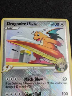 Pokemon Platinum Supreme Victors Dragonite FB Crosshatch Holo League Promo - Image 5