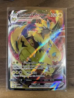 Pokemon TCG, Zeraora VMAX, Crown Zenith 054/159, Holo Ultra Rare, Full Art, NM - Image 1