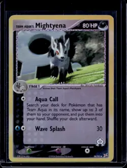 2004 Pokemon EX Team Magma vs Aqua's Mightyena Reverse Holo #30/95 - Image 1