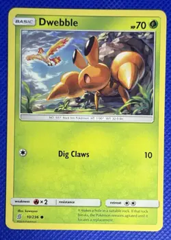 2019 Pokemon Dwebble 10/236 Sun & Moon Unified Minds - Image 1