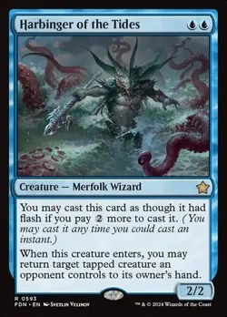 2x Harbinger of the Tides FDN NM MTG - Image 1