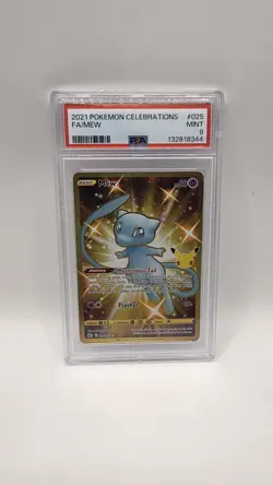 PSA Mint 9 Mew Pokemon 025/025 Celebrations - Image 1
