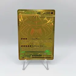 Pokemon TCG Mega Zygarde EX Gold Full Art Holo POR 124/088 Hyper Rare Gold - Image 1