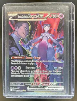2025 Pokemon DRI Team Rocket's Mewtwo ex Special Illustration Rare #231/182 - Image 1