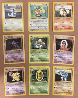 Pokemon TCG Base Set Unlimited Non-holo Full set with energy 17-102/102 NM-MP - Image 3
