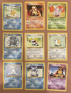 Pokemon TCG Base Set Unlimited Non-holo Full set with energy 17-102/102 NM-MP - Image 5