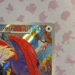 Pokemon Braviary 214/191 Sv08 Surging Sparks Illustration Rare Holo 130 HP 2024 - Image 3