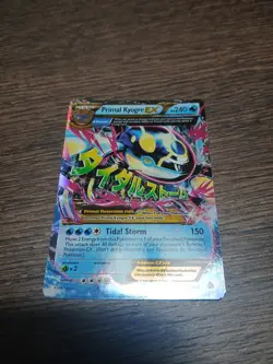 Pokemon TCG Primal Kyogre EX Ultra Rare Full Art Holo 55/160 Primal Clash: MP - Image 1