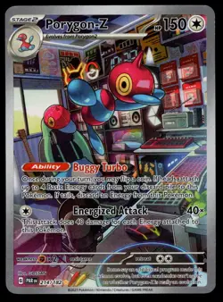 Pokemon Porygon-Z 214/182 Paradox Rift Illustration Rare Holo NM - Image 1