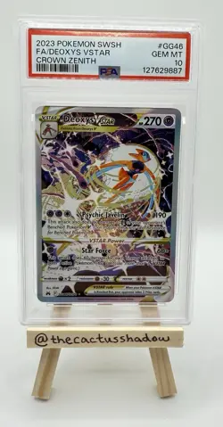 PSA 10 - Pokemon Crown Zenith: Galarian Gallery Holo Deoxys VSTAR GG46/GG70 - Image 1