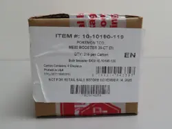 2025 Pokemon Mega Evolution ME02 Phantasmal Flames Sealed Booster Box Case - Image 1