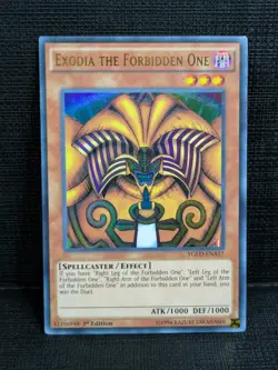 Yugioh Exodia the Forbidden One YGLD-ENA17 Ultra Rare 1st Edition LP - Image 1