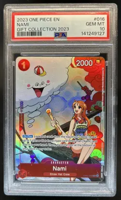 2023 One Piece Gift Collection Nami #OP01-016 PSA 10 GEM MINT - Image 1