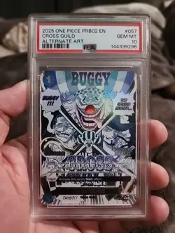 One Piece PRB02 English Cross Guild Alternate Art #OP09-057 PSA 10 - Image 1