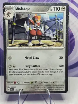 Bisharp - (Cosmos Holo) 149/197 Obsidian Flames Holo Pokemon TCG - Image 1